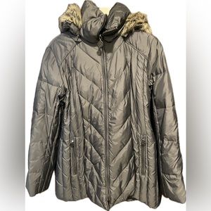 Anne Klein Puffer Coat with Removable Hood
